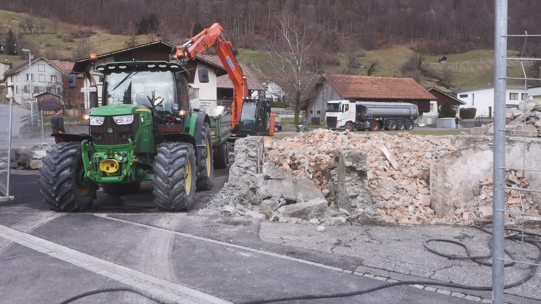 Kippertransporte mit Traktor