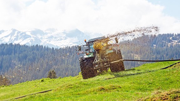 mit Möschaverteiler am Berg